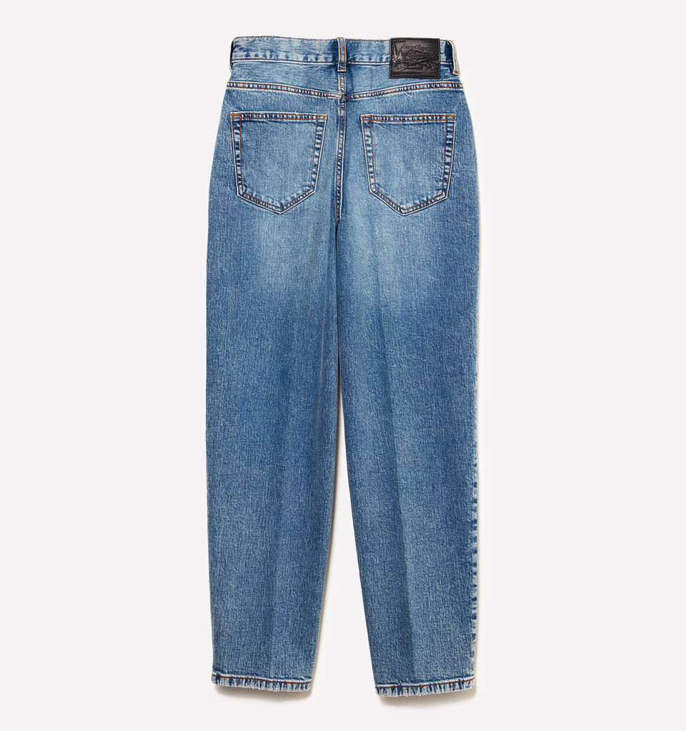 Τζιν Style 69 mom fit μπλε - τζιν mom fit και boyfriend γυναικεία - Μπλε | Sisley image number 6